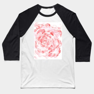 Scales of a Rose Flower Baseball T-Shirt